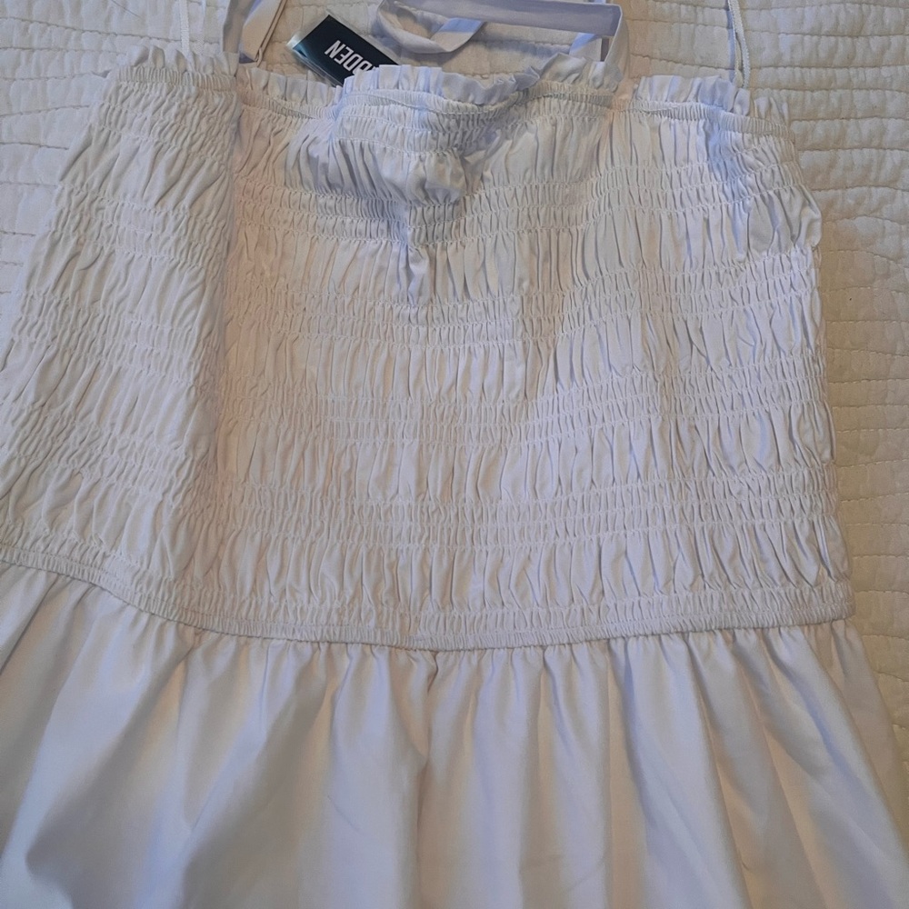 Steve Madden White A-Line Skirt